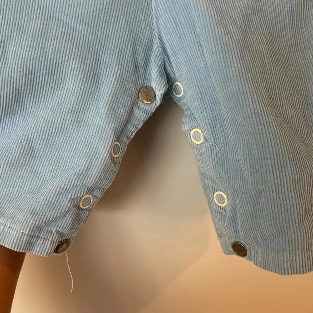 Blue vintage overalls cowboy and horse size 3-6 months